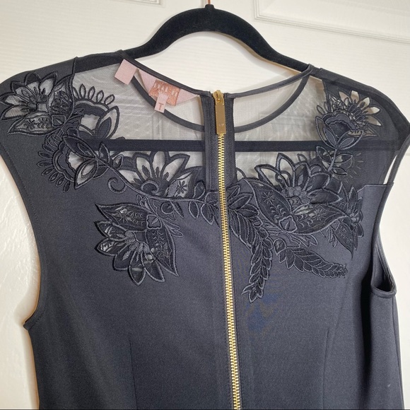 Ted Baker Dolli Dress in Black Size 2 - Picture 10 of 11